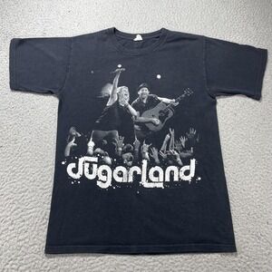 Sugarland Shirt Mens Small Black In Your Hands Tour 2012 Graphic Tee Anvil